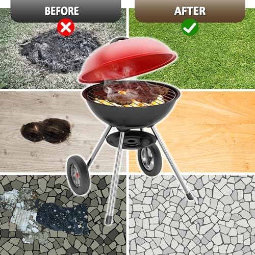 Fire Pit Mat, 37.8"x 39.4" Fireproof Blanket for Under Fire Pit, Black - Image 2