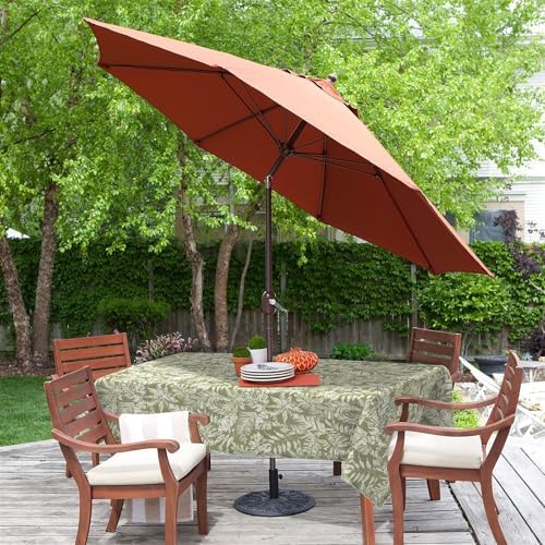 LVTXIII Rectangle Outdoor Tablecloth with Umbrella Hole and Zipper, Water-Repellent 60 x 84 Inch Patio Table Cover for Picnic, Garden, Backyard Dining, Tropical Leaf Green - Image 6