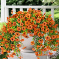 ZFProcess Artificial Hanging Flowers Plants for Outdoor Fall Decoration by ZFProcessArtificialFlowers