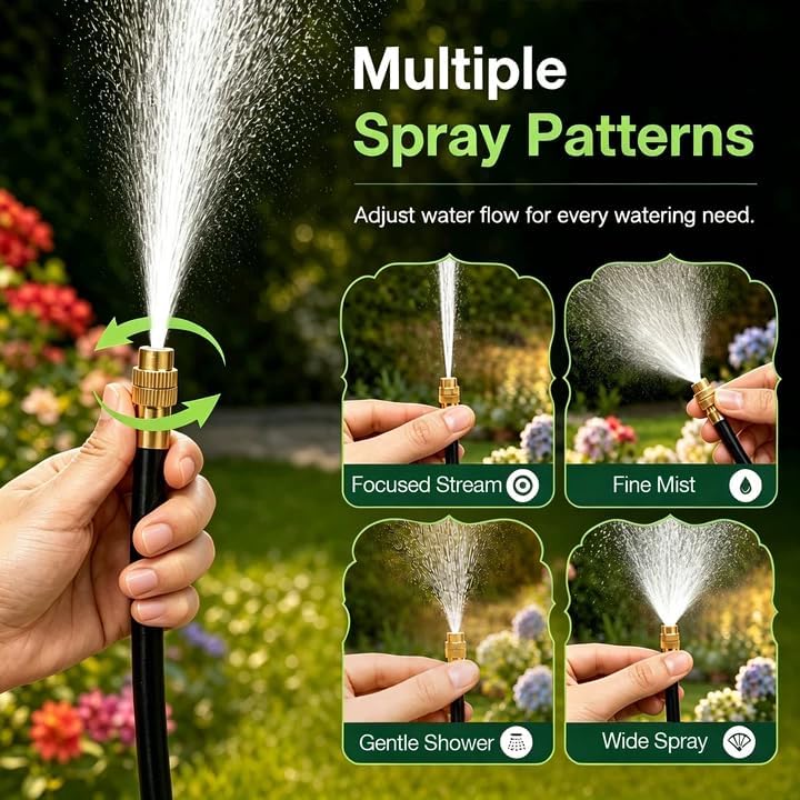 Bluepro 100FT Drip Irrigation System with 360° Adjustable Copper Nozzles - Image 3