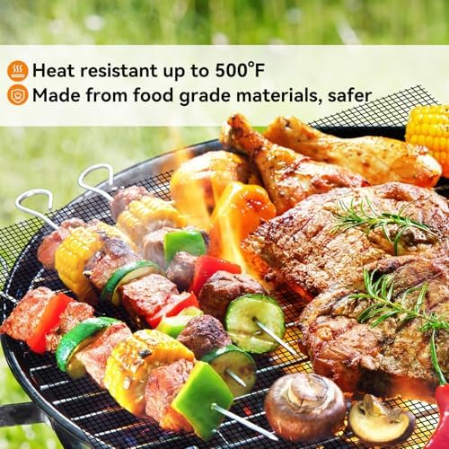 Dailyart Grill Mesh Mat Set of 5 Non-Stick Grill Mats for Outdoor Grill - Image 6