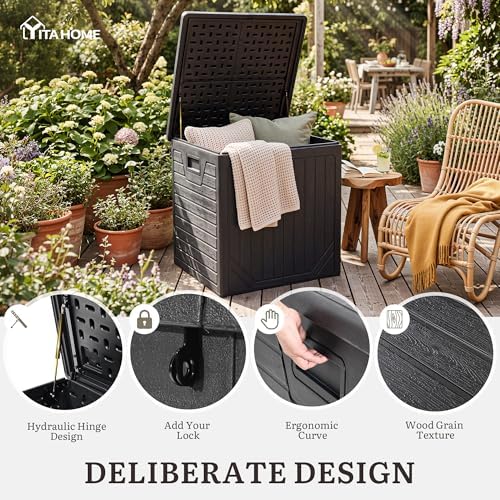 YITAHOME 150 Gallon Large Outdoor Storage Box w/Double Wall - Image 3