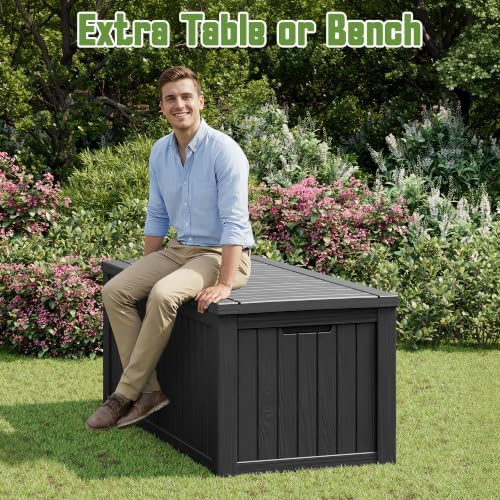 KAMABOKO Outdoor Storage Box, 230 Gallon Deck Box Outdoor Waterproof - Image 6