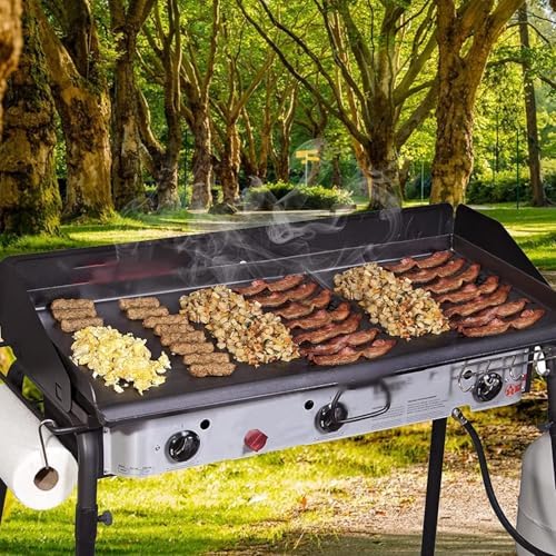 Uniflasy 16" Cast Iron Griddle for Camp Chef 3-Burner Stove - Image 3
