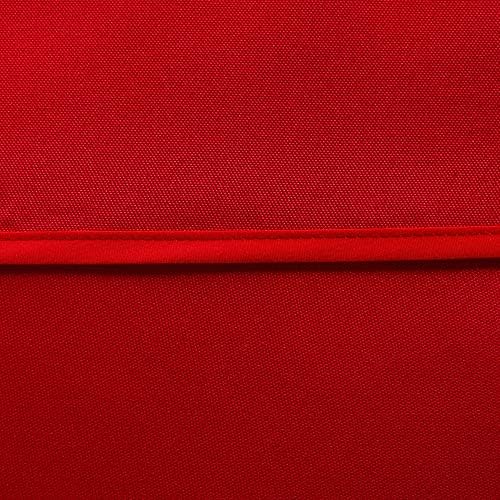 LUSHVIDA Square Outdoor Tablecloth with Umbrella Hole 60x60 Inch Red - Image 5