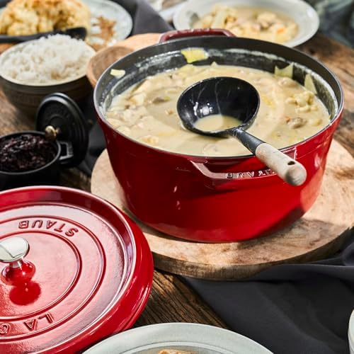 Staub 7-Qt Dutch Oven, Serves up to 7-8 People, Oven Safe to 500°F, Red - Image 2