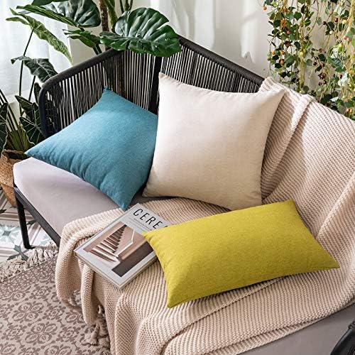 MIULEE Decorative Outdoor Pillow Covers Euro Waterproof 26x26 Turquoise - Image 4