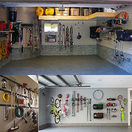 Heavy Duty Utility Garage Storage Hooks, Ladder Storage Hook Wall Mount J Organizer Hangers for Hoses, Garden Tools, Cords, Cables, Toy Bag - Image 4