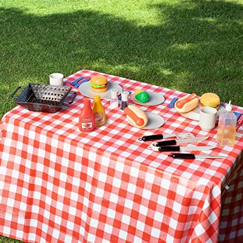 27 PCS Kids BBQ Grill Playset Backyard Barbecue Play Grill Toy Set for Kids, Play Food Sets for Kids Kitchen - Image 6