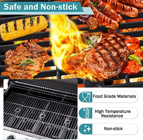 Criditpid Grill Grates for Charbroil Performance 6 Burner 463244819 463245917, 463274419 Replacement Parts, 18 Inch Cooking Grate Grids for Char-Broil 463240420, 463347017, 463275517, G470-0002-W1 - Image 6