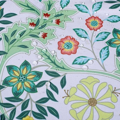 SUQ I OME Outdoor Tablecloth, Yellow Flora, 60'' Round with Zipper - Image 5