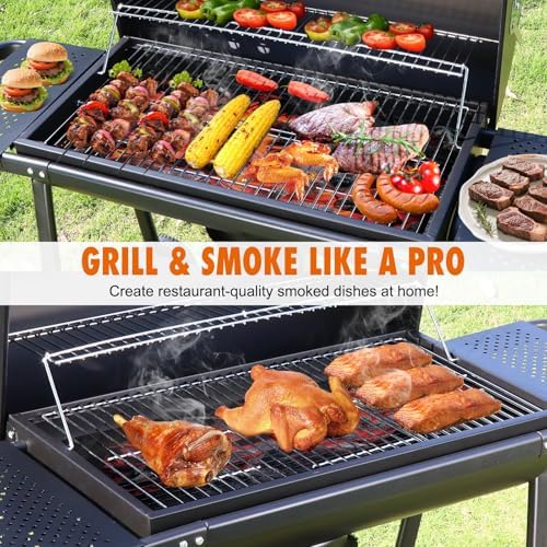 Realcook BBQ Barrel Charcoal Grill: Spacious Premium Outdoor Barbecue Grill - Image 2