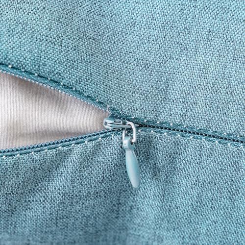 MIULEE Decorative Outdoor Pillow Covers Waterproof 18x18 Blue Gray - Image 2