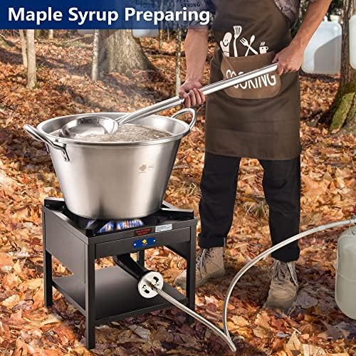 ARC Propane Burner for Outdoor Cooking 200K BTU High-Pressure,16.5"Wx16.5"H for Large Batch Cooking,10-inch Cast-Iron Burner - Image 5