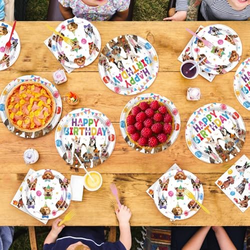96Pcs Dog Birthday Party Decorations for Boys Girls, Serves 24 - Image 7