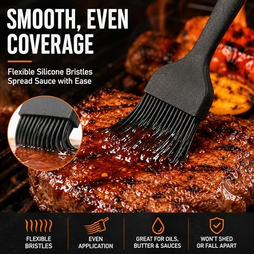 Silicone Basting Pastry Brush for Baking Bbq Spread Oil Butter - Image 6