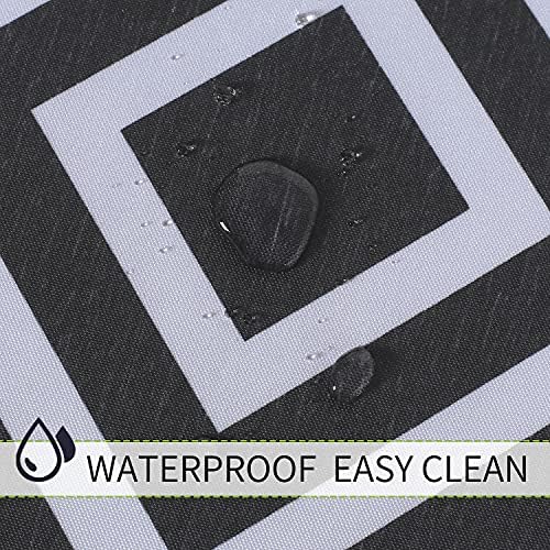 LUSHVIDA Moroccan Round Outdoor Tablecloth with Umbrella Hole 60 Inch Black - Image 4