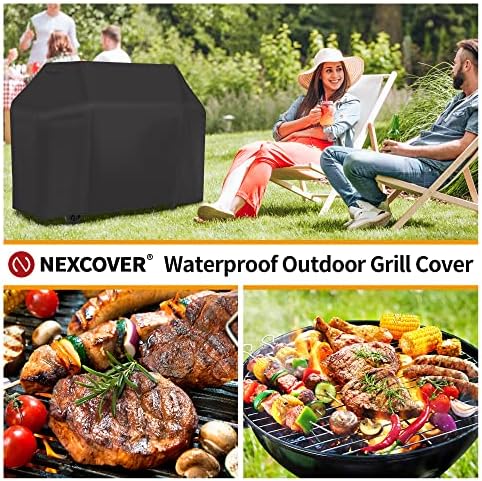 NEXCOVER Gas Grill Cover- 65" Waterproof BBQ Cover, UV Resistant Barbecue Cover, Easy On & Off, Fade Resistant & Dustproof Barbeque Smoker Cover for Brinkmann Char-Broil Weber Nexgrill and More. - Image 6
