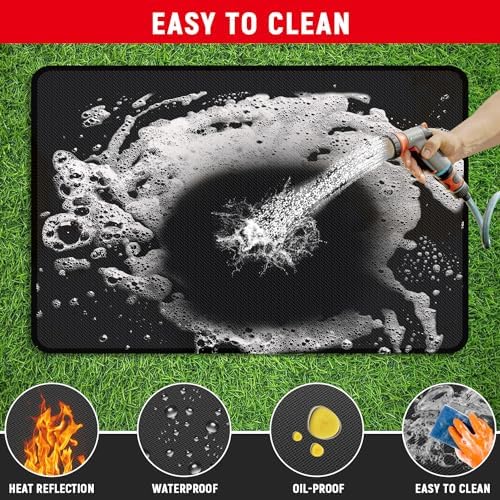60 x 40 inches Under Grill Mats for Outdoor Grill Patio & Deck BBQ - Image 3