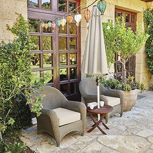 Classic Accessories Montlake Water-Resistant 25 x 22 x 4 Inch Patio Lounge Back Cushion, Antique Beige, Outdoor Loveseat Cushions - Image 2