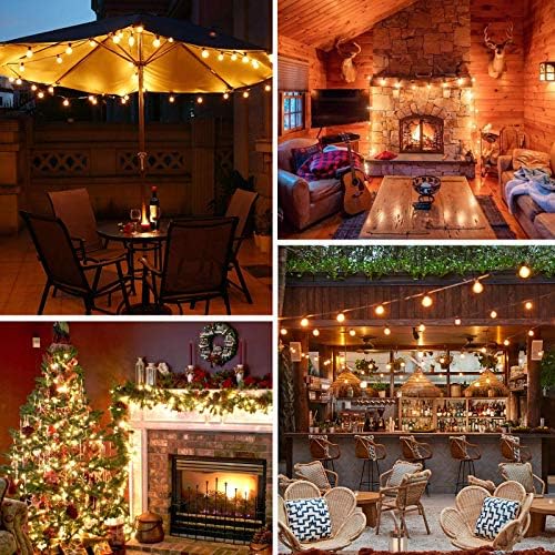 Outdoor G40 LED Globe String Lights 30Feet Dimmable Waterproof Shatterproof - Image 3