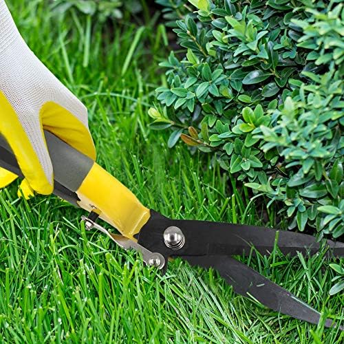 JARDINEER Sharp Grass Shears, Grass Clippers Handheld, Manual Grass Cutter Edging Shears for Lawn Garden - Image 2