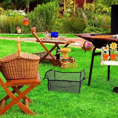 VANZACK Foldable Outdoor Camping Table Under-Table Mesh Storage Net Black - Image 2