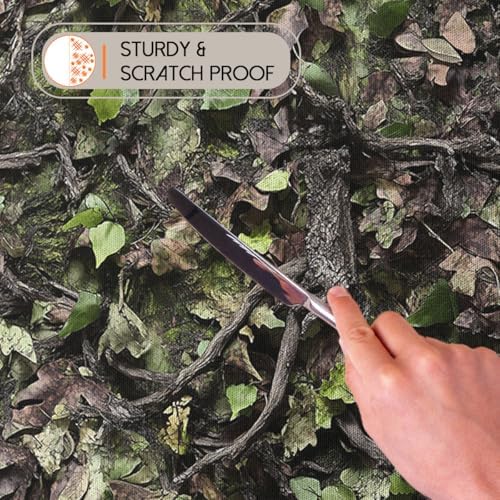 Camouflage Hunting Tablecloth 54x54 Inch Square Leaves Branches Camo Hunting Tablecloths Polyester Table Cloth for Holiday Parties Kitchen Dining Indoor Outdoor - Image 5