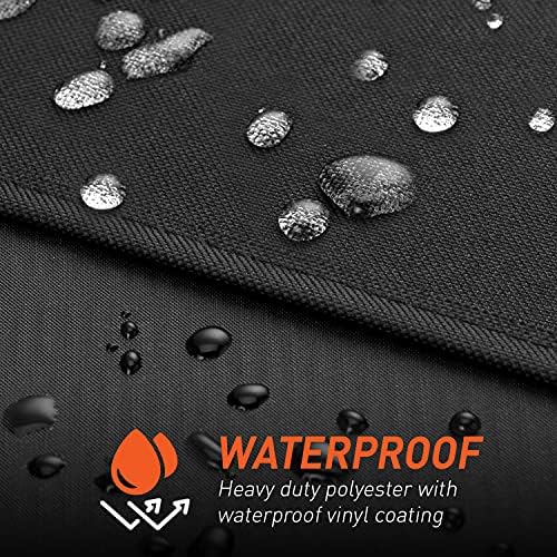 Arcedo BBQ Grill Cover 55 inch, Waterproof Grill Cover for Outdoor Grill, Rip-Proof, Fade Resistant Barbecue Gas Grill Cover for Weber, Char Broil, Nexgrill etc., All Weather Resistant - Image 3