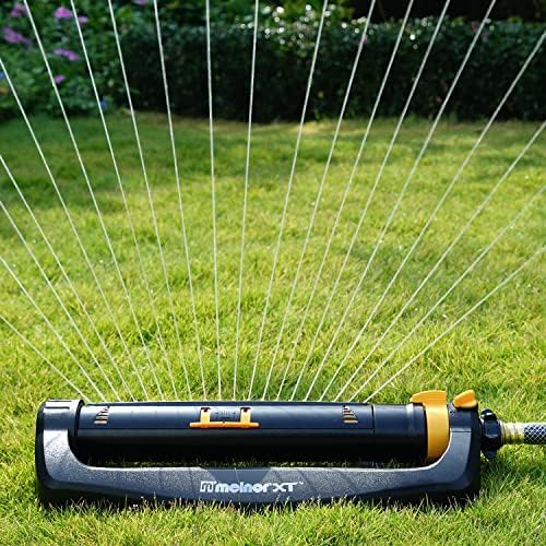 Melnor 65167AMZ XT Turbo Oscillating Sprinkler, 4,500 sq. ft., Quick Connect Bundle, 3-Way Adjustable, Black, Yellow (Pack of 12) - Image 2
