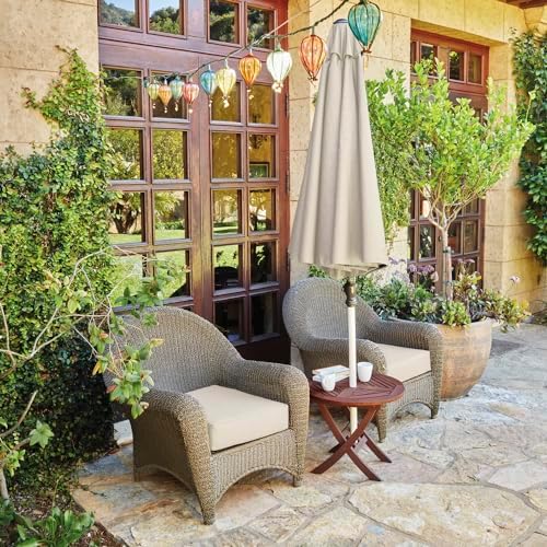Classic Accessories Montlake Water-Resistant 23 x 20 x 4 Inch Patio Lounge Back Cushion, Antique Beige, Outdoor Loveseat Cushions - Image 3