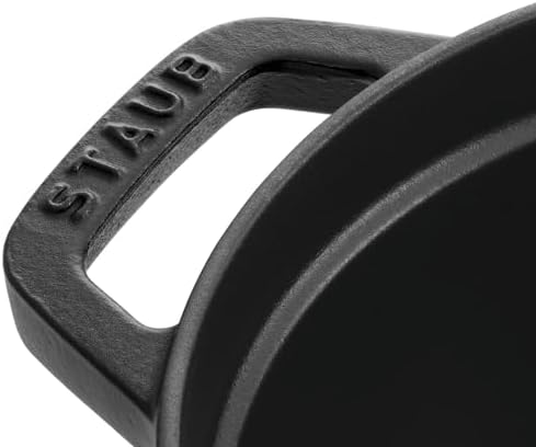 STAUB Cast Iron Roaster/Cocotte, Round, 22 cm, 2.6 L, Black - Image 2
