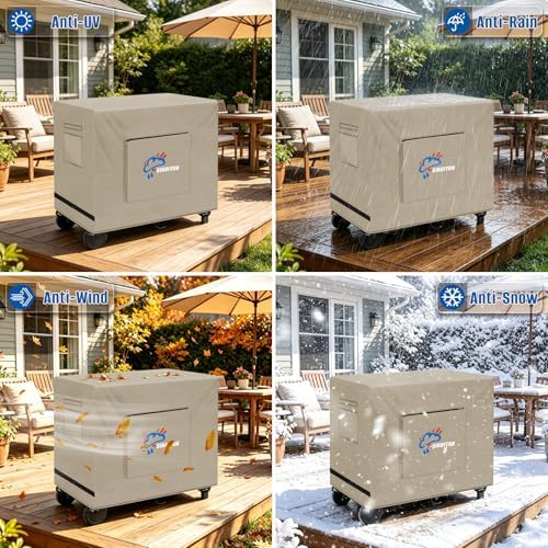 SIRUITON 600D Outdoor Bar Cart Cover for 60" Portable Outdoor Table - Image 6