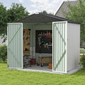 Patiowell Outdoor Storage Shed, 8x6 FT, White by Patiowell