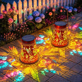2 Pack Solar Lanterns Outdoor Waterproof Birthday Gifts for Women Mom by AHAORIGIN
