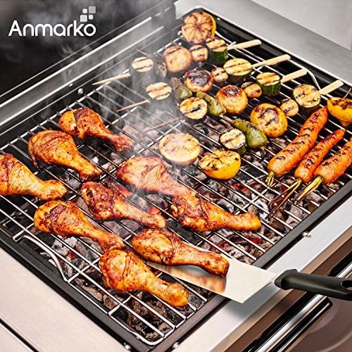 Spatula Turner Stainless Steel - Metal Spatula Set - Hibachi Spatula Great as BBQ Grill Accessories for Grill and Flat Top Griddle - Image 5
