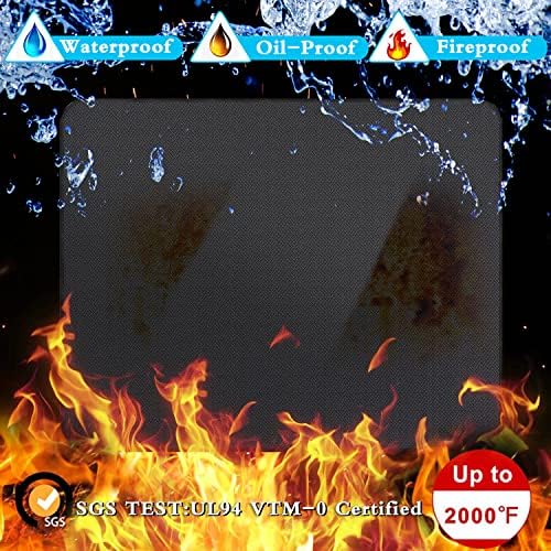 UBeesize Large 76x48 inches Under Grill Mat for Outdoor Grill,Double-Sided Fireproof Grill Pad for Fire Pit,Indoor Fireplace Mat Fire Pit Mat,Oil-Proof Waterproof BBQ Protector for Deck and Patio - Image 3