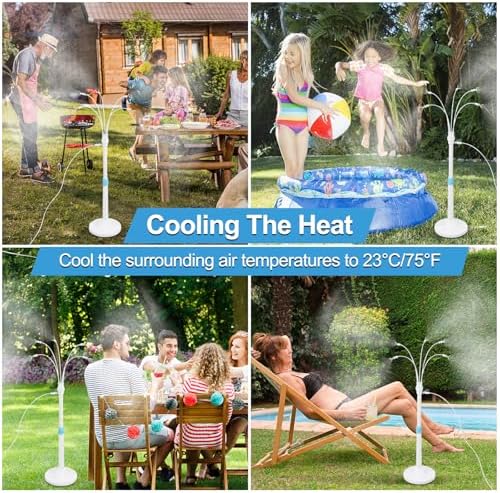 Misters for Outside Patio, Standing Misting Cooling System - Image 2