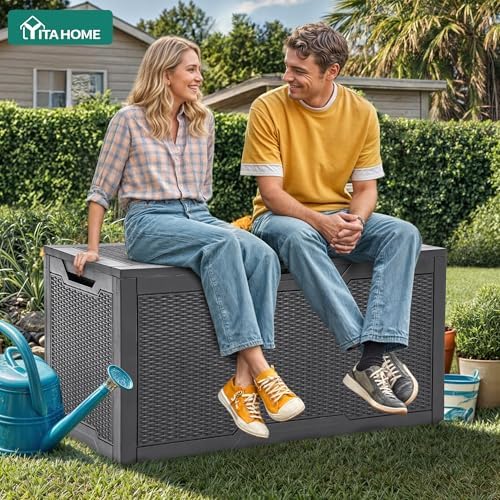 YITAHOME 100 Gallon Resin Deck Box - Image 2