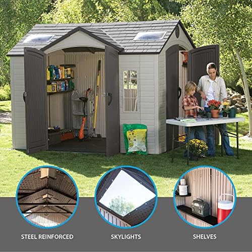 Lifetime 60001 Outdoor Storage Shed, 10 by 8 Feet - Image 3