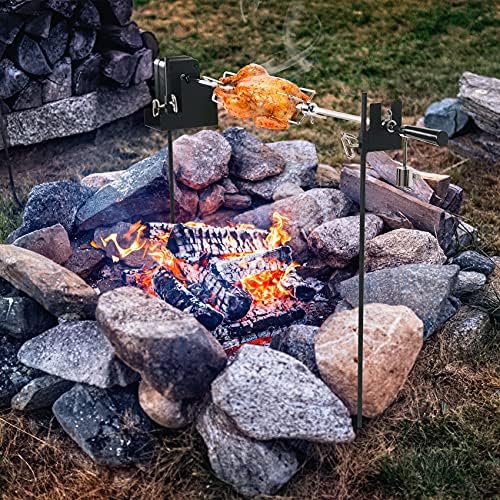 onlyfire Open Fire Spit Rotisserie Grill System with 38 Inch Spit Rod - Image 6