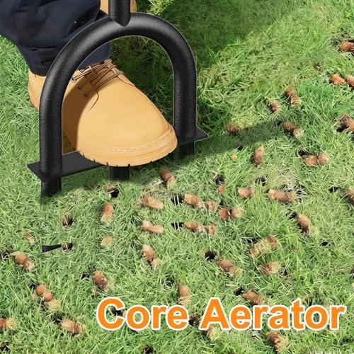 Manual Lawn Core Aerator Tool – Heavy Duty Hand Soil Aerator with 3 Hollow Tines, Pre-Assembled Lawn & Garden Plug Remover for Grass Growth & Soil Improvem - Image 6