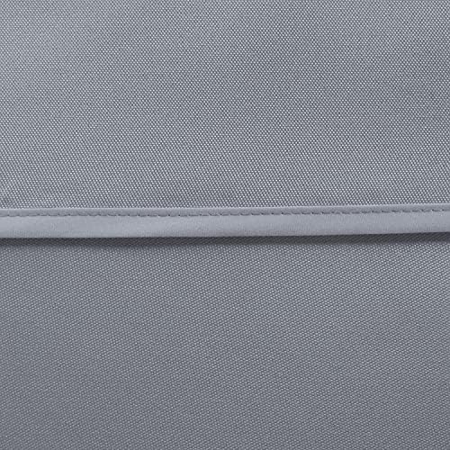 LUSHVIDA Rectangle Outdoor Tablecloth with Umbrella Hole 60x102 Inch Silver - Image 5