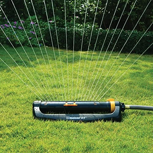 Melnor 65165AMZ XT Turbo Oscillating Sprinkler, 4,500 sq. ft., Quick Connect Bundle, 2-Way Adjustable, Black, Yellow - Image 2