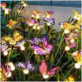 TONULAX Solar Garden Lights - 4 Pack Swaying Butterfly Light, Swaying in The Wind, Solar Outdoor Lights, Yard Patio Pathway Decoration, High Flexibility Iron Wire & Realistic Butterflies by TONULAX