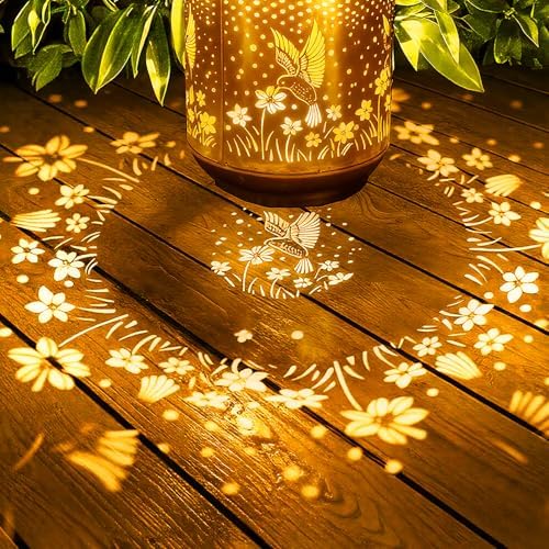 Solar Lanterns Garden Decor, Solar Hummingbird Light Outdoor Waterproof - Image 5
