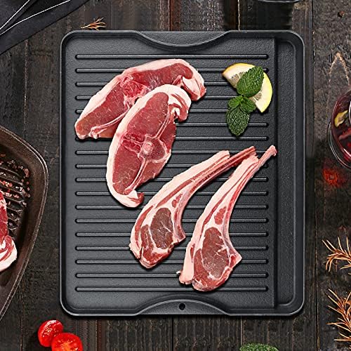Uniflasy Reversible Cast Iron Griddle for Camp Chef Stoves, 14" x 16" - Image 6