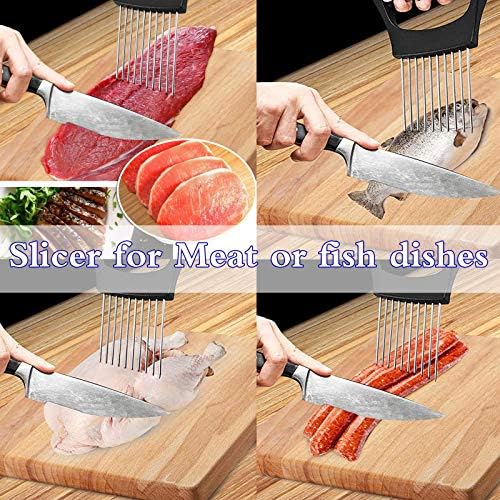 Stainless Steel Onion Holder for Slicing,Onion Slicer Holder,Kitchen Gadget - Image 4