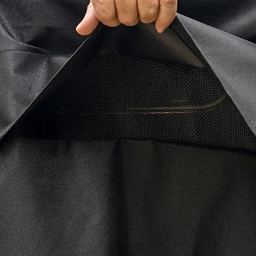 Kenmore 56-Inch Heavy-Duty Grill Cover for Outdoor BBQ Propane Gas Grills, Weather-Resistant, UV- and Fade-Resistant, Universal Fit Cover for 4-Burner Gas Grills, Black - Image 5