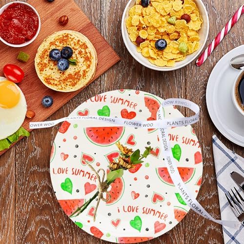 50pcs Party Supplies - Watermelon Paper Plates, 7" Sweet Fruit Plates for Summer Fruit, Watermelon Themed Baby Shower & Birthday Party Decor (small) - Image 2